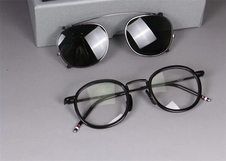 Солнцезащитные очки на застежке, бренд es, Нью-Йорк,, круглые стеклянные оправы, TB710, мужские и женские очки, оптиacl, стекло es с коробкой