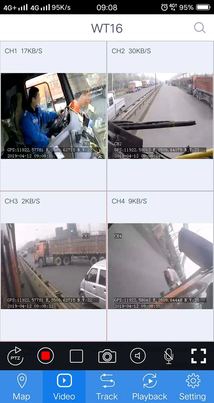 Fábrica de Veículos Kit de Monitoramento de Monitoramento de Gravação Cartão Panorâmica Ciclo 3g Gps Ônibus Semi-reboque - Táxi Comerciais sd 4-canal 18 Câmera multiângulo automotiva