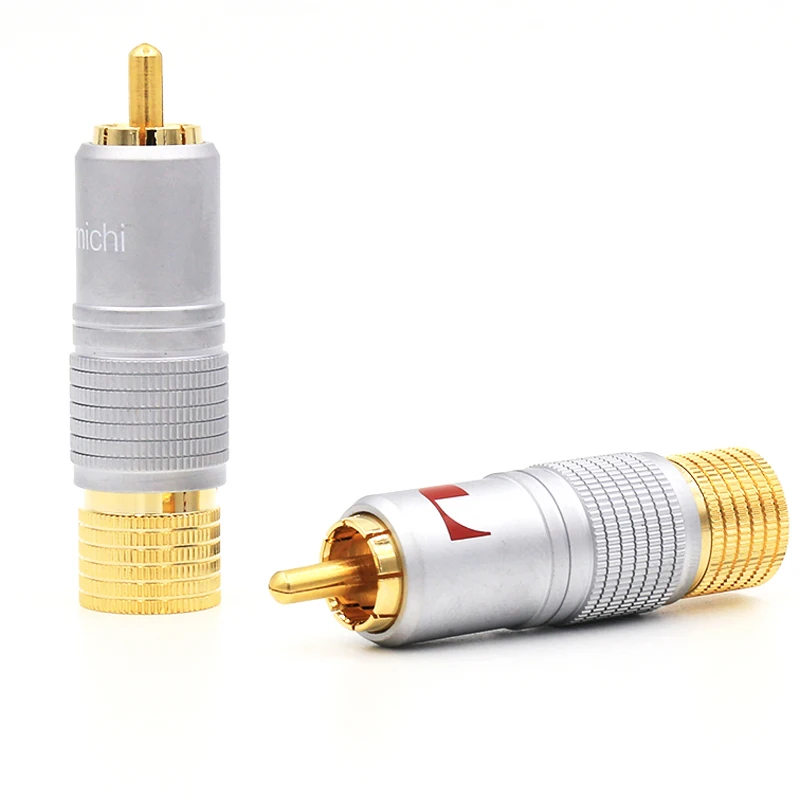 

12Pcs Nakamichi RCA Plug Audio Cable Connector 24K Glod plated