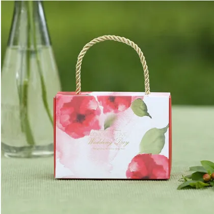 PASAYIONE Delicate Pouch Shaped Candy Box Creative Wedding Favors And Gift Portable Sweet Chocolate Bags Casamento Supply | Дом и сад