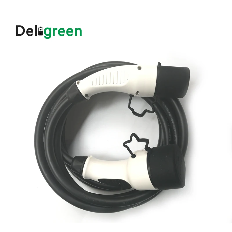 Deligreen 32A кабель типа 2 типа 2 IEC62196 EV зарядный штекер DUOSIDA с 1 метром TUV/UL