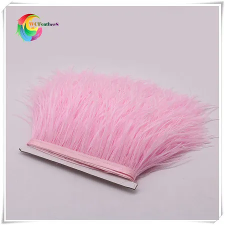 24 pink ostrich feather fringe 2