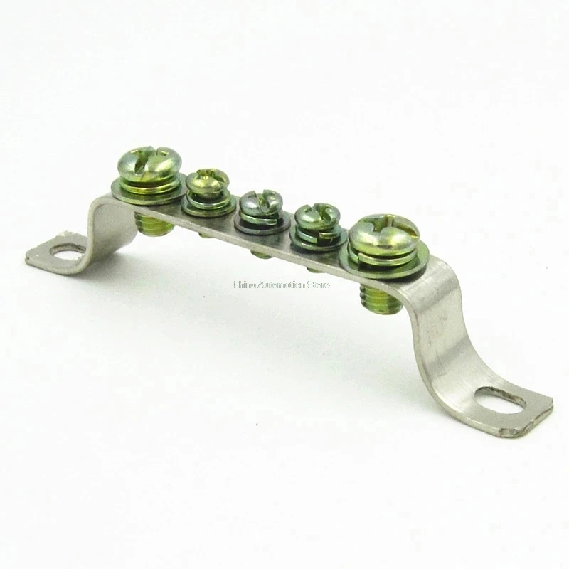 5 hole copper strip row terminal copper bar power distribution box terminal ground line ground