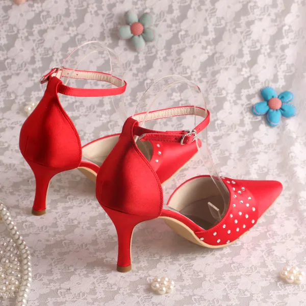 cerise wedding shoes