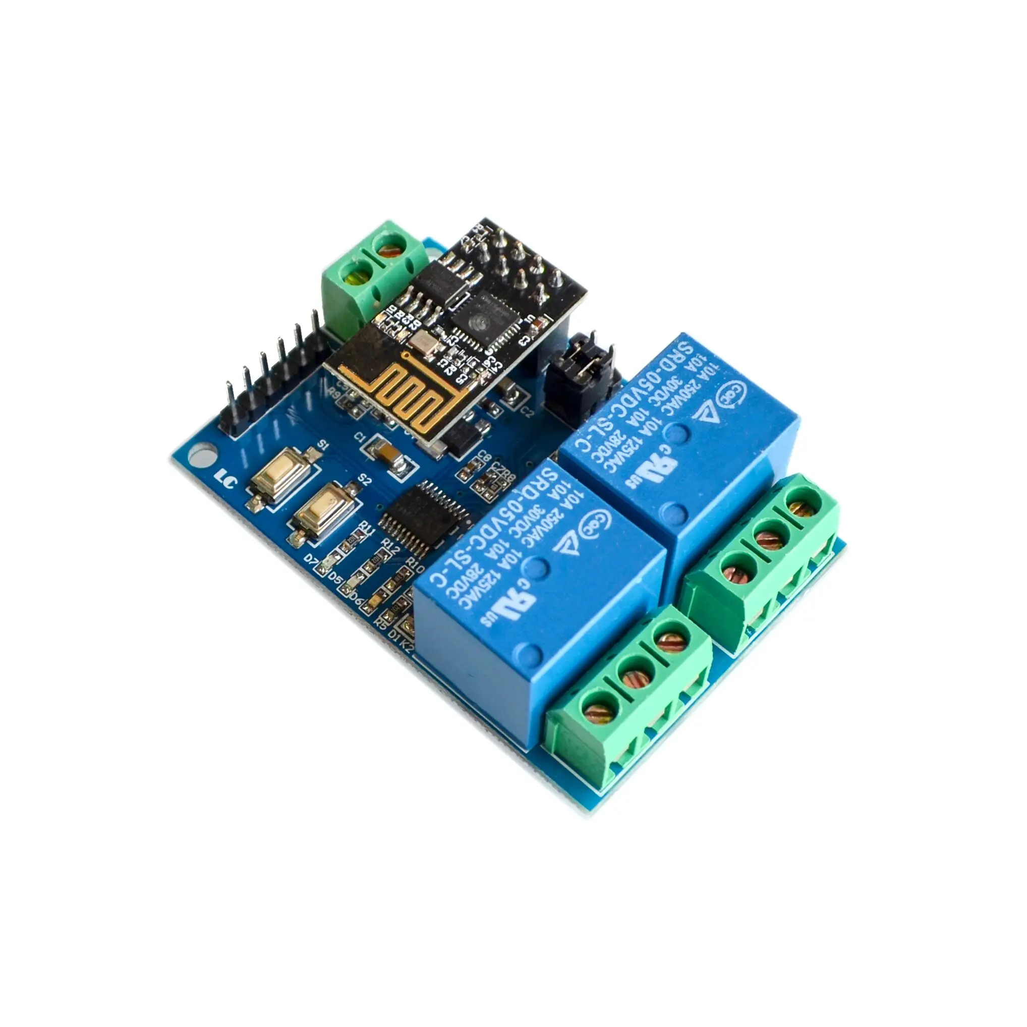 5V ESP8266 ESP-01 2 WiFi реле канала модуль 2-канальный релейный для IOT умный дом |