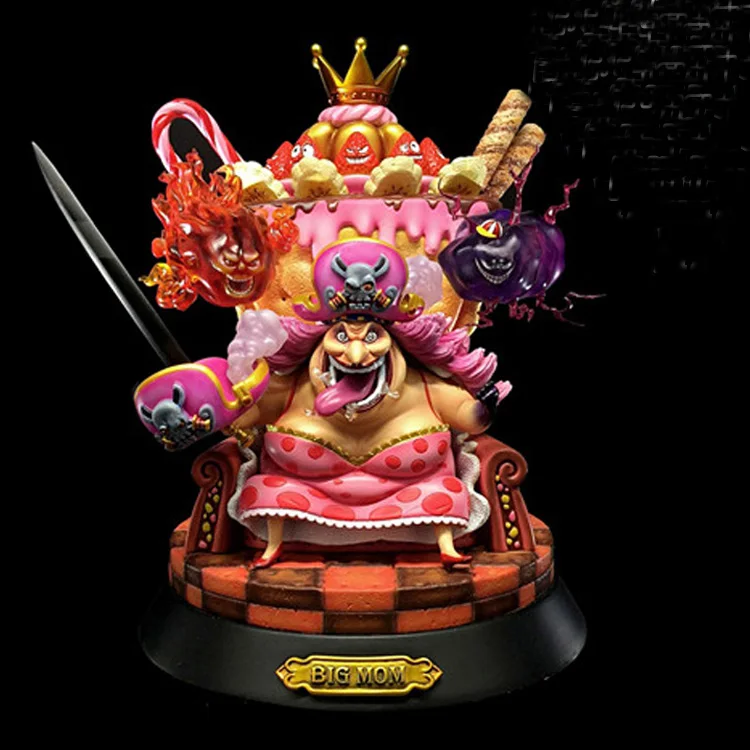 Anime One Piece Kaido Four Emperors White Beard Big MoM 24cm PVC Action Figure Model Doll Toys In Boxed