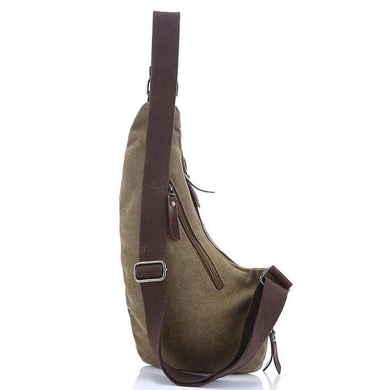 Новая мужская однотонная Холщовая Сумка через плечо, Диагональная Сумка, модная спортивная сумка с карманами для отдыха на открытом воздухе, прогулок, нагрудная сумка
