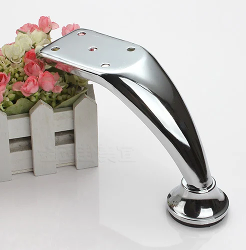 

11.2cm height 4.41 inch Chrome shiny iron Furniture Cabinet Tea Table Sofa Leg Feet