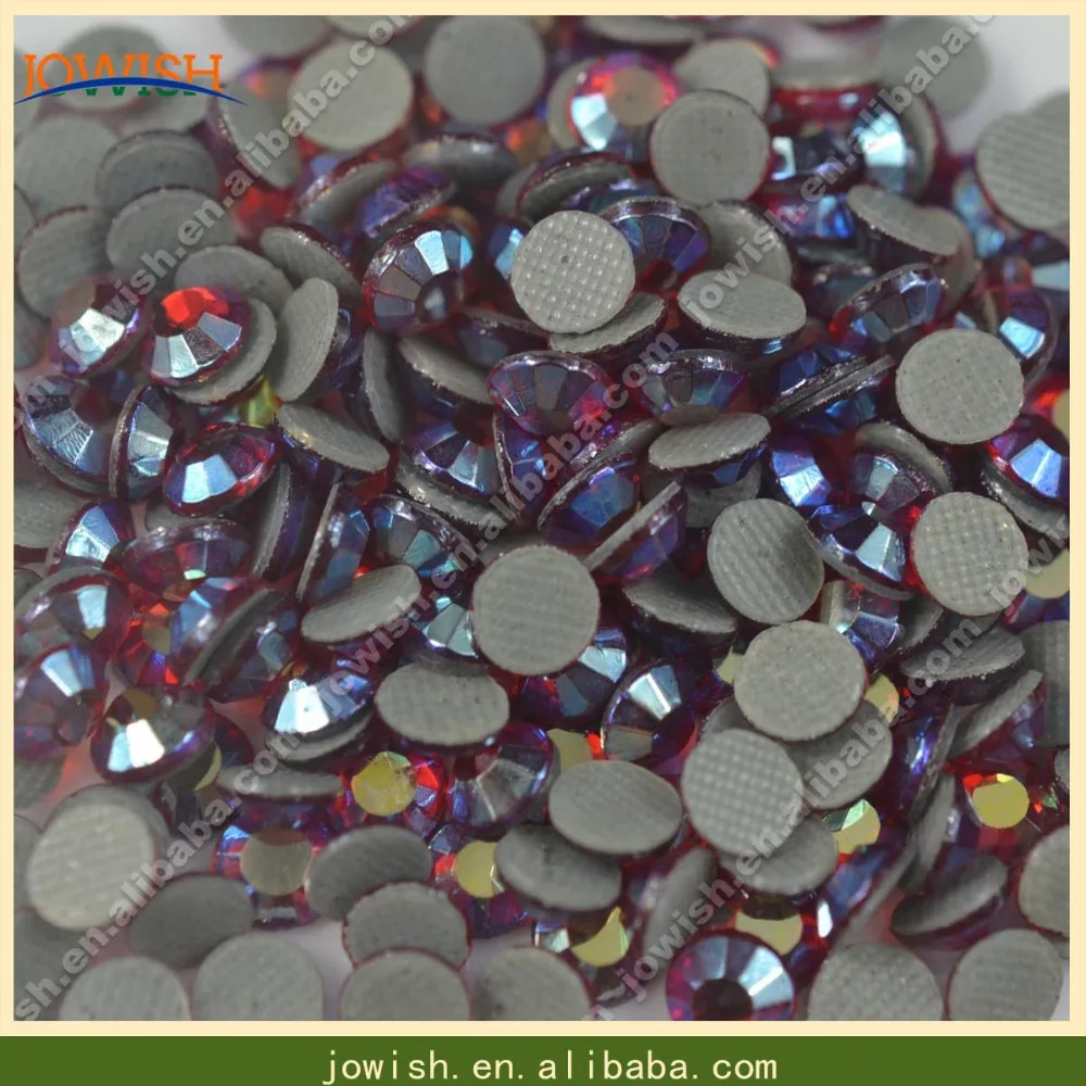 

SS10 Siam AB or Customized AB Korean Flatback Rhinestone 500gross Stones Glue On crystal Rhinestones for nail art shoes