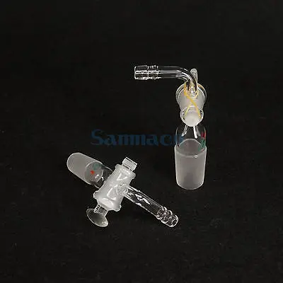 14/23 19/26 24/29 29/32 Joint Lab 90 градусов адаптер со стеклянной пробкой