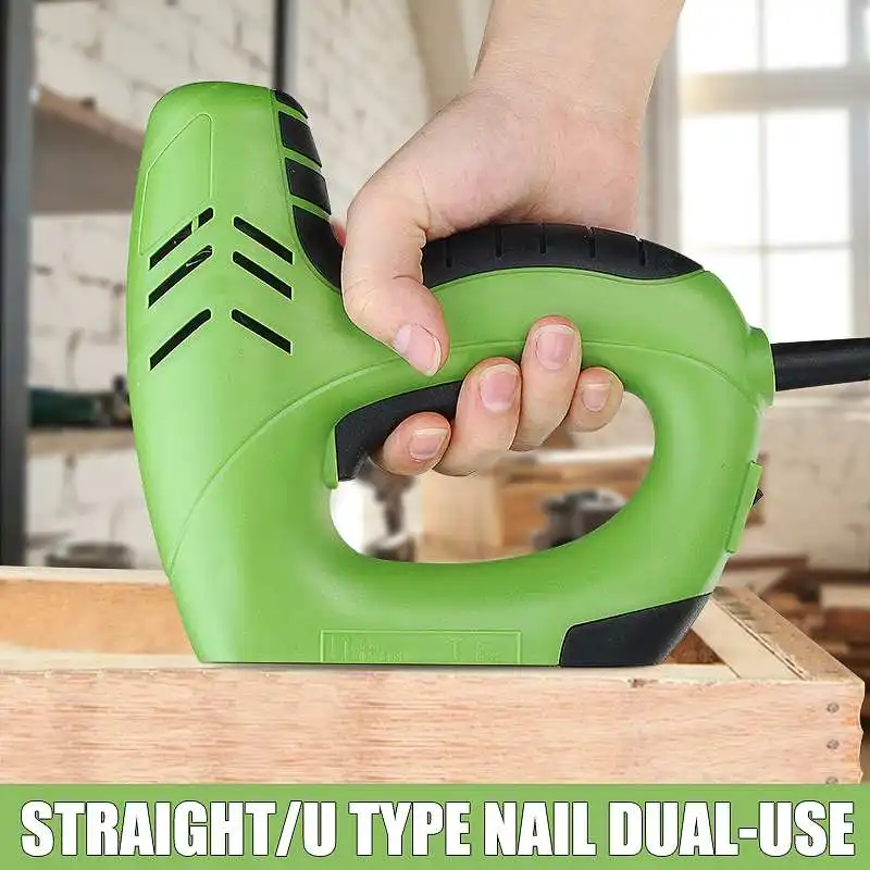 

Multi-functional Electric Staple-Gun Straight Nail 10-14mm/Code Nails 6-14mm Dual Use Wood Working Nail Guns