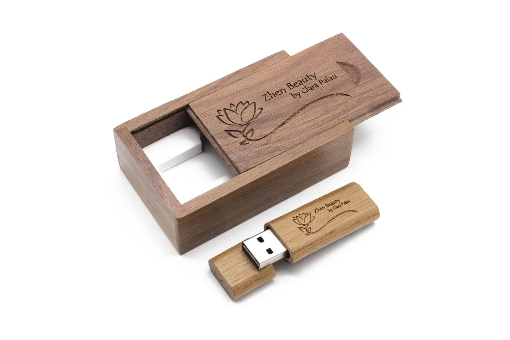 JASTER USB 3,0 заказной логотип лазерная гравировка деревянный USB флэш-накопитель карта памяти+ коробка флешки 4 ГБ/64 ГБ свадебные подарки