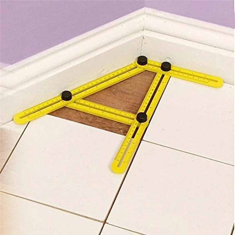 

Four-Sided Ruler Metric Scale Multifunctional Angle-izer Tool Template Measuring Instrument Gauging Folding Rulers