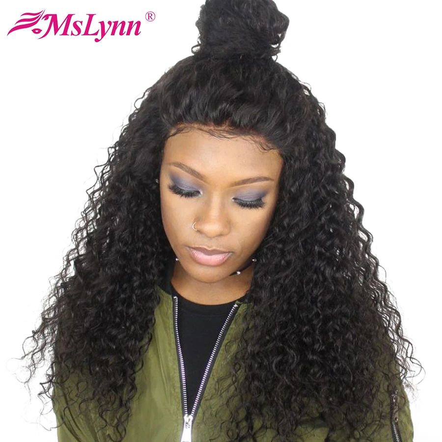 Mslynn 360 Lace Frontal Wig Pre Plucked With Baby Hair Brazilian Deep