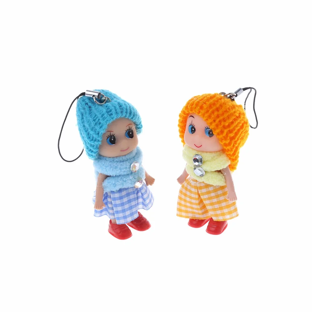 5 шт случайная мини клетчатая юбка кукла мягкие куклы для детей игрушка брелок подарки