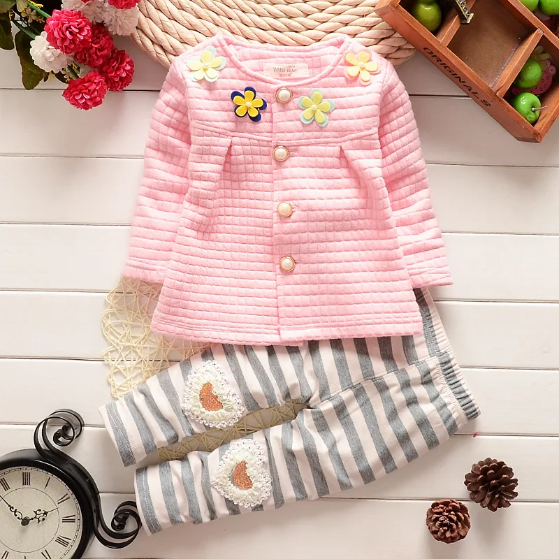  Fashion 2018 Baby Set Cotton Baby Girl Clothes Kids Clothing Set Girl (Pants+T-shirt) Christmas For Baby Suit Mutli-Colors