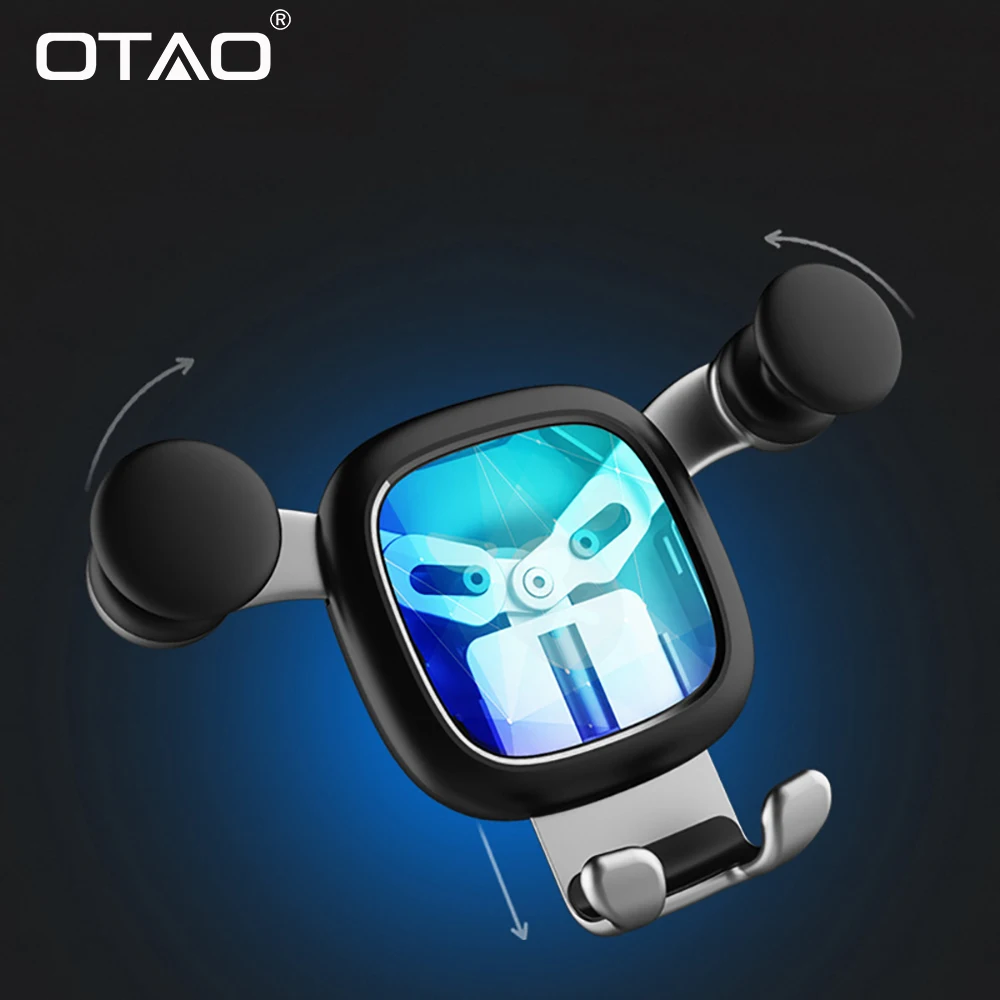 OTAO Schwerkraft Auto Telefon Halter Für iPhone XR XS MAX X Air Vent Halterung Auto Halter 360 Grad
