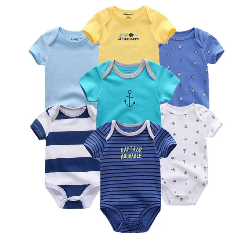 

7PCS/LOT Baby Boys Girls Clothes Bebe Clothing Newborn Overall Children Girl Romper Christmas Baby Clothes Tiny Cottons