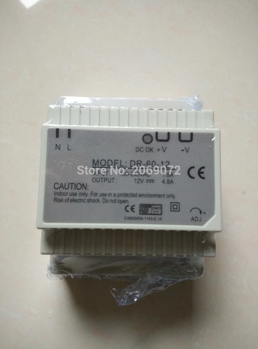 Din rail источник питания 60 Вт 12 в мощный ac dc преобразователь DR-60-12 хорошее качество |