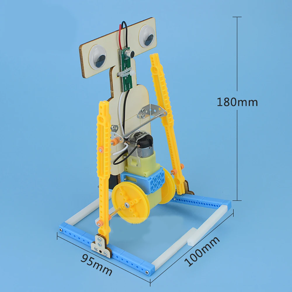 Новинка, голосовое управление, сделай сам, электрический набор для ходьбы, робот, обучающая игрушка, интеллектуальная вынос, научно-исследовательские эксперименты, игрушки, изобретение