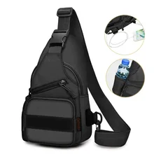 Сумка через плечо, нагрудная сумка через плечо для мужчин и женщин, легкая сумка для путешествий, ежедневное использование, рюкзак с usb-портом для зарядки