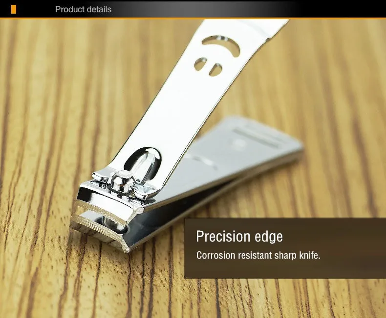 Нержавеющая сталь кусачки для ногтей Резак для триммера, маникюра, педикюра ножницы для ухода большой размер Smile 78 мм 1 шт