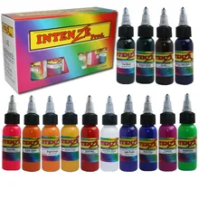14 Цвет татуаж Micro краски Косметические черный 30 мл постоянный чернила татуировки канцелярские