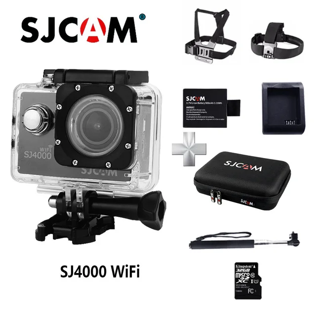 SJCAM оригинальная Экшн-камера SJ4000 wifi SJ 4000 1080P HD Спортивная камера Go 30M Водонепроницаемая мини-камера pro спортивная камера нижнее белье камера