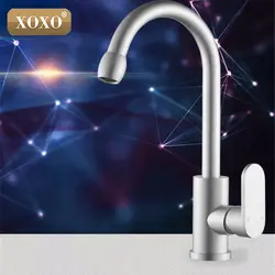 XOXO классический Космический алюминиевый кухонный кран поворот холодной и горячей воды кухонный кран mixe Поворот 360 градусов смеситель кран