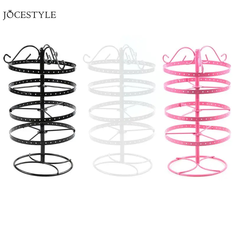  Multifunctional Metal Necklace Chain Bracelet Rotation Holder Detachable Earring Jewelry Display St