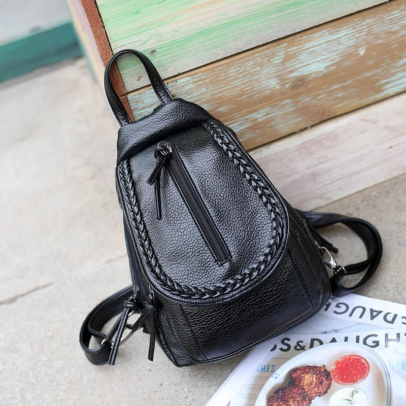 2016 Fashion Women Backpacks PU Leather Female Backpacks For Teenage Girls Students School bag Women Travel Bag High Quality