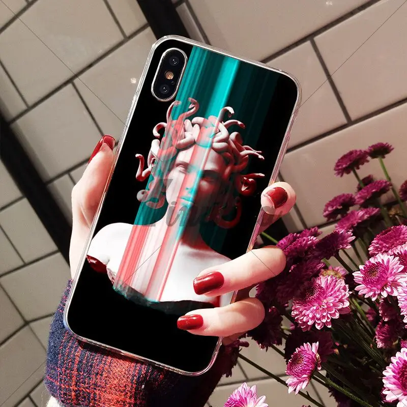 Medusa Vaporwave Glitch Art