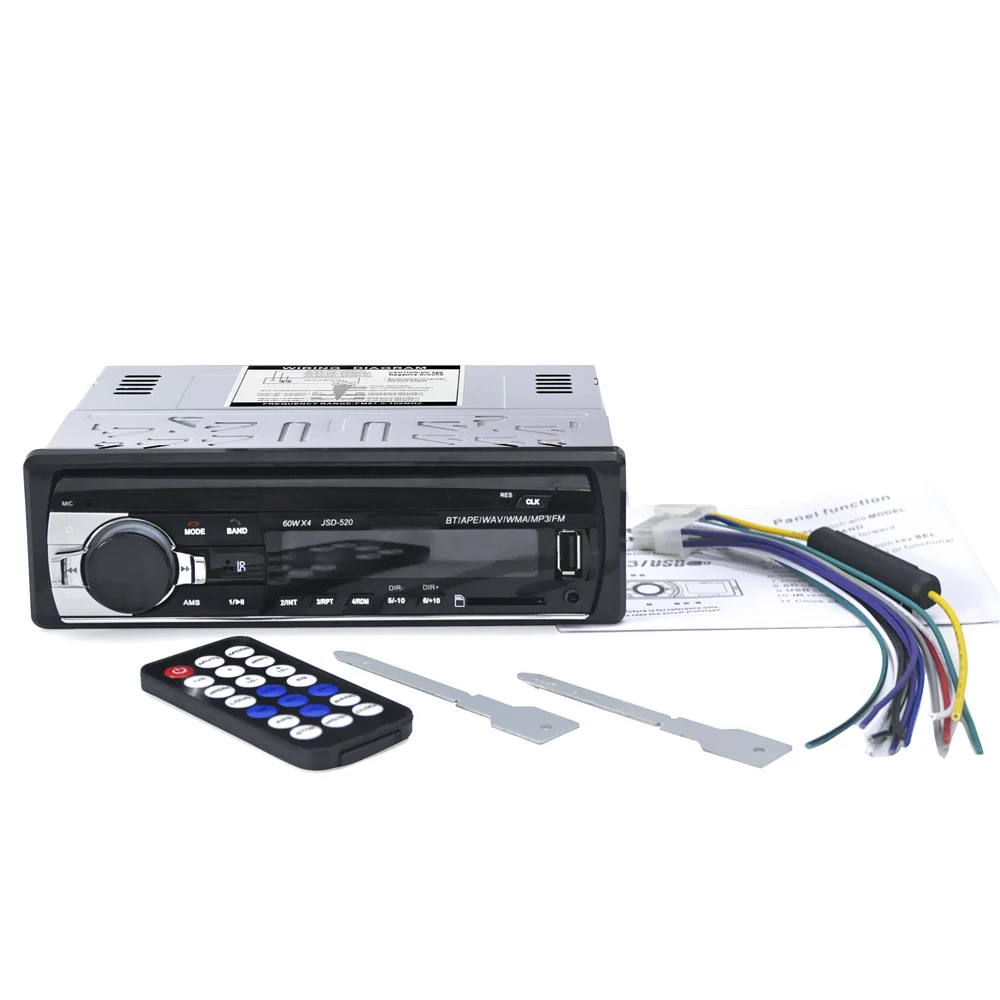

New Universal 2018 Car Stereo Bluetooth Radio Audio Player Receiver In-Dash FM Aux Input WMA WAV MP3 Player with SD/USB Port