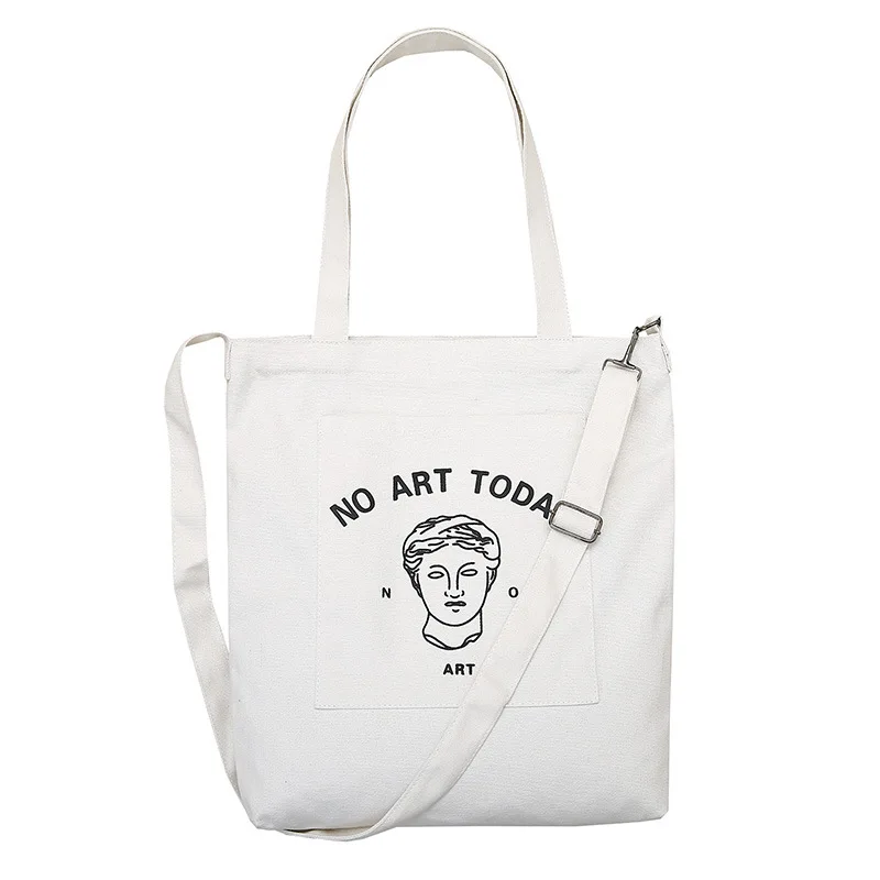 

2019 New Single-shoulder Canvas Bag Women Korean Literature and Art Student Cross-body Bag Versatile Portable Green Shopping Bag