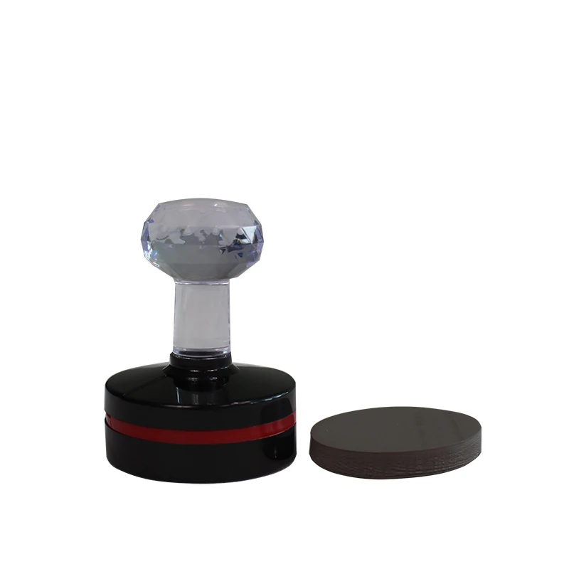 

42mm Round Circle Stamp Shell Holder +Rubber Pad Photosensitive flash stamp