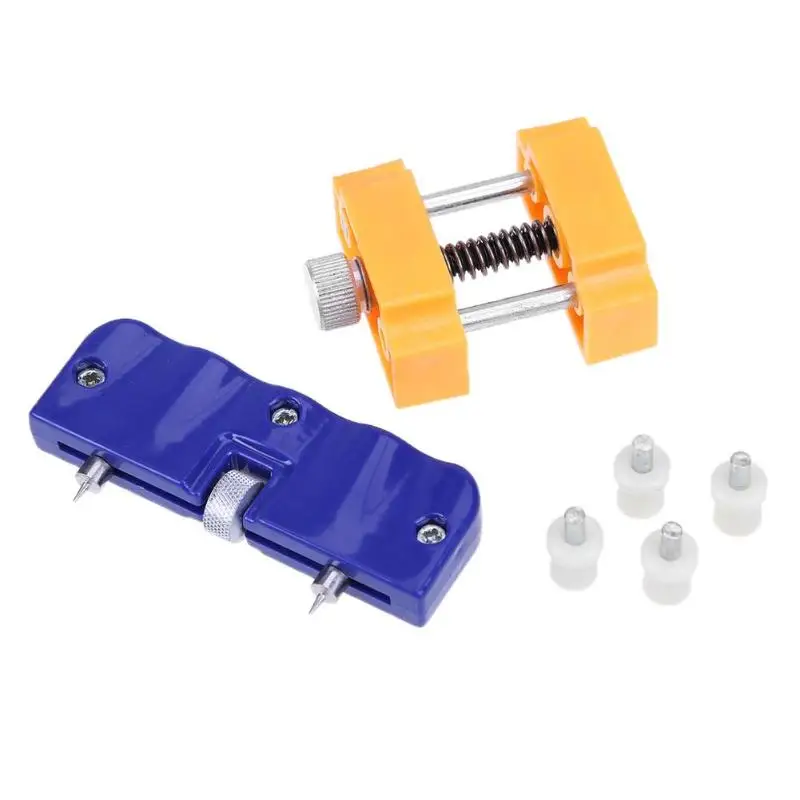 

2pcs Watch Tools Set Adjustable Watch Opener Professional Watch Battery Remover Two Feet Watch Repair Tool Kit Fixed Head