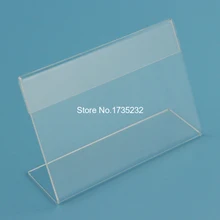 10*15 см 100 шт прозрачный акриловый стенд ценник рамка имя карты настольная подставка для демонстрации держатель-стойка для карт этикетка ценник рамка