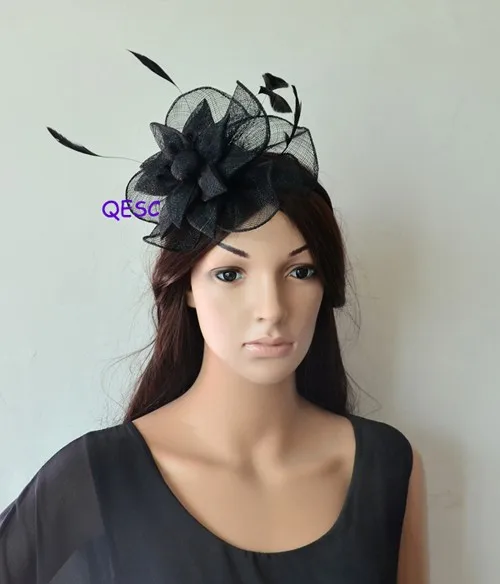 New-design;;7-colors-Feather-sinamay-Fascinator-hat-for-Melbourne-cup-Ascot-Races-kentucky-derby-wedding