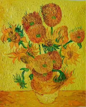 

Van Gogh Oil Painting Sunflower Famous Wall art Picture for Living room Home decoration Hand painted Canvas paintings Abstract
