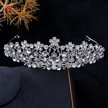 

Hot Selling Stunning Rhinestones Bridal Headband 2019 Tiaras and Crowns Wedding Accessories Engagement Party Hari Wear H164