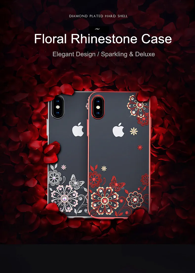 Crystal diamond case cover for iPhone X (5)