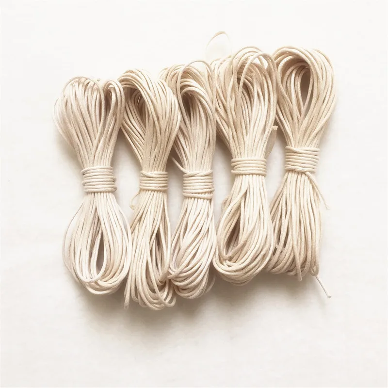 

DIY Rope 50 meters 2mm Waxed Twisted Waxed Cotton String Line Thread Cord for Silicone Baby Teether beaded necklace Jewelry