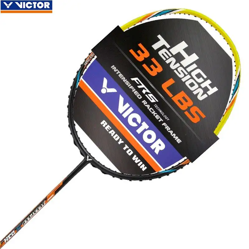 Новое поступление Victor JS 03H Высокая напряженность ракетка для бадминтона 34LBS