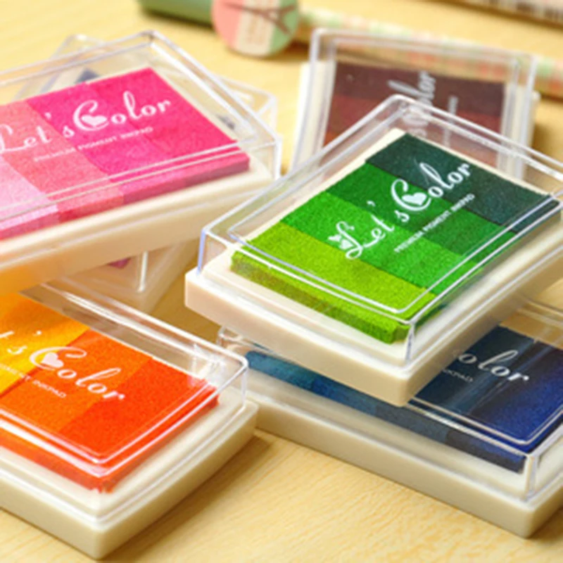 

XINAHER 6 colors DIY Scrapbooking Vintage Crafts Ink pad Colorful Inkpad Stamps Sealing Decoration Stamp Paint Wedding