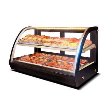 

Commercial Food Thermal Insulation Cabinet Double-layer Food Showcase 220V Food Heat Preservation Case LC-900A