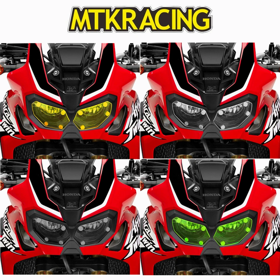 

MTKRACING FOR HONDA CRF1000L CRF 1000L CRF 1000 L (Africa Twin) 15-18 motorcycle Headlight Protector Cover Shield Screen Lens