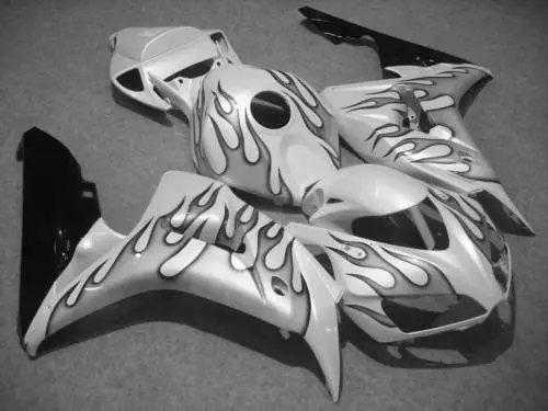 

Motorcycle Fairing kit for HONDA CBR1000RR 06 07 CBR 1000RR 2006 2007 CBR1000 ABS black flames white Fairings set+7gifts HG57