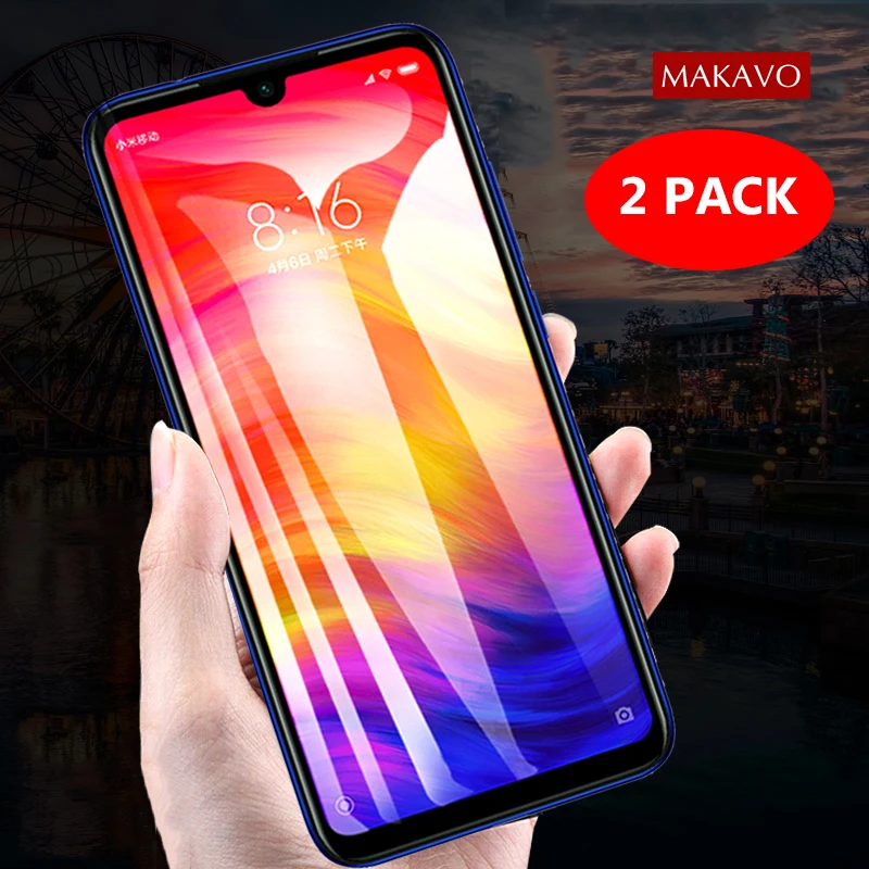 

2 Packs For Xiaomi Redmi Note 7 Tempered Glass 9H Explosion-proof Screen Protector Film For Xiaomi Redmi Note 7 Note7 Pro Glass