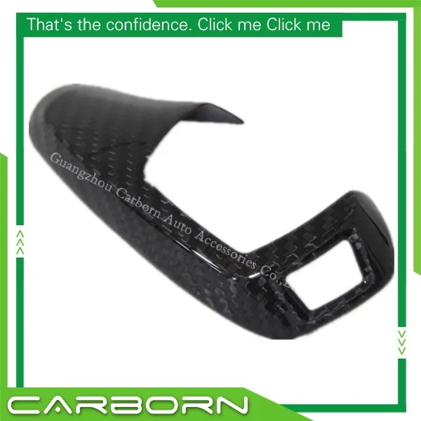 

For BMW 1 2 3 4 5 6 7Series, X3 F25, X4 F26 12-15 General Version Add On Style Carbon Fiber Gear Shifter Cover Left Hand Drive
