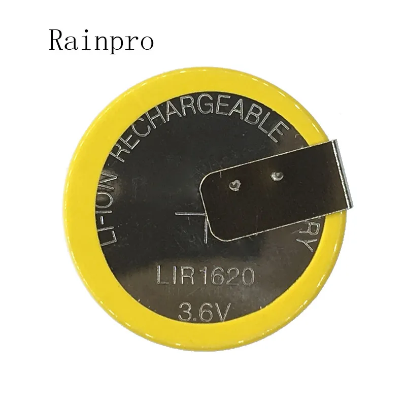 regen Voorspeller Bewijs Rainpro 1 Stks/partij LIR1620 1620 Horizontale Lassen Voet Batterij 3.6V Oplaadbare  Knoopcel Batterij Opladen 1620 - AliExpress Consumentenelektronica